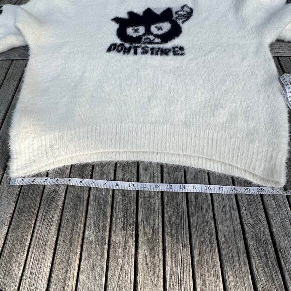 Sanrio Badtz Maru Forever 21 Hello Kitty Sweater Womens 3X Ivory NWOT Oversized - Picture 9 of 16